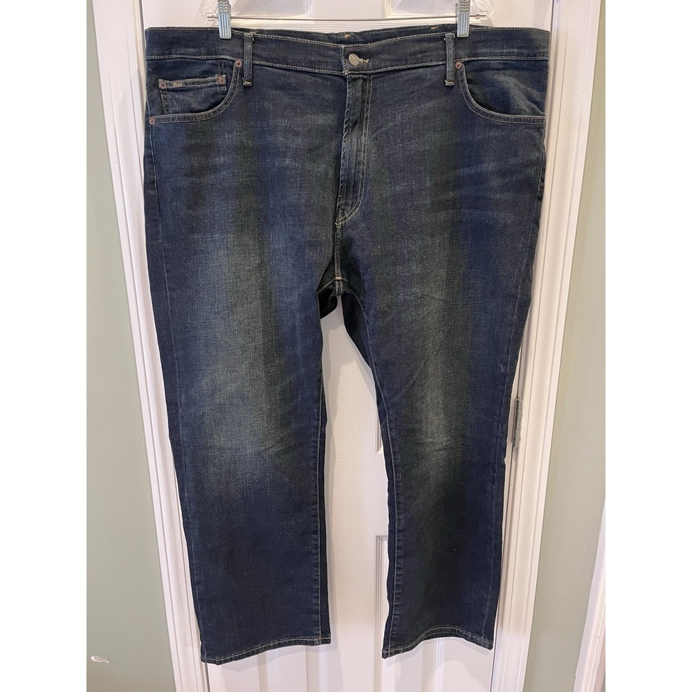 Polo Ralph Lauren Hampton Jeans Mens 46x30 Relaxed Stretch Straight Dark Wash